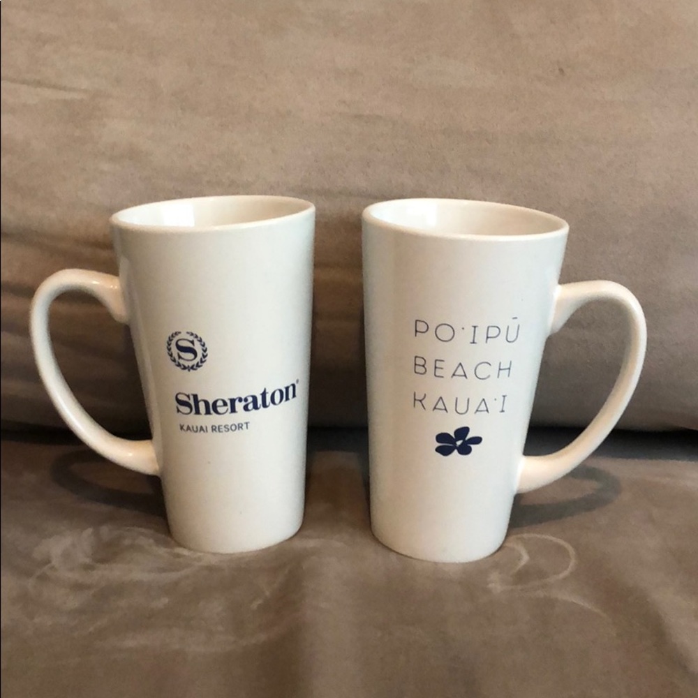 Sheraton Kauai Resort coffee mugs